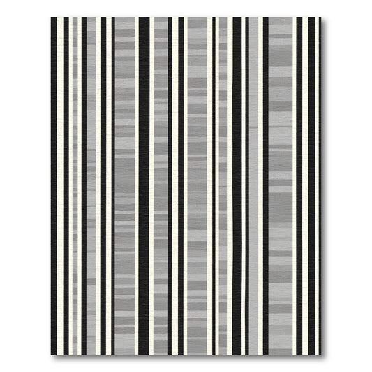Monochrome Abstract Vertical Stripes Rug