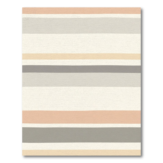 Soft Hues Horizontal Stripe Rug