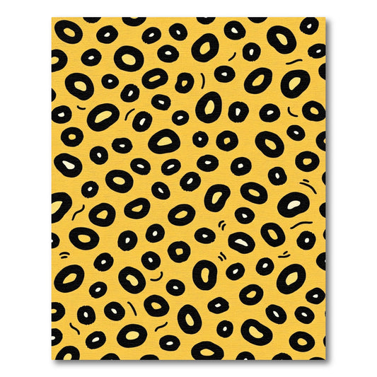 Bold Yellow Cheetah Spots Rug