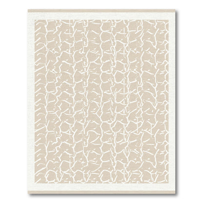 Neutral Cracked Earth Organic Rug