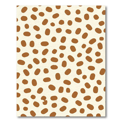 Brown Dot Organic Composition Rug