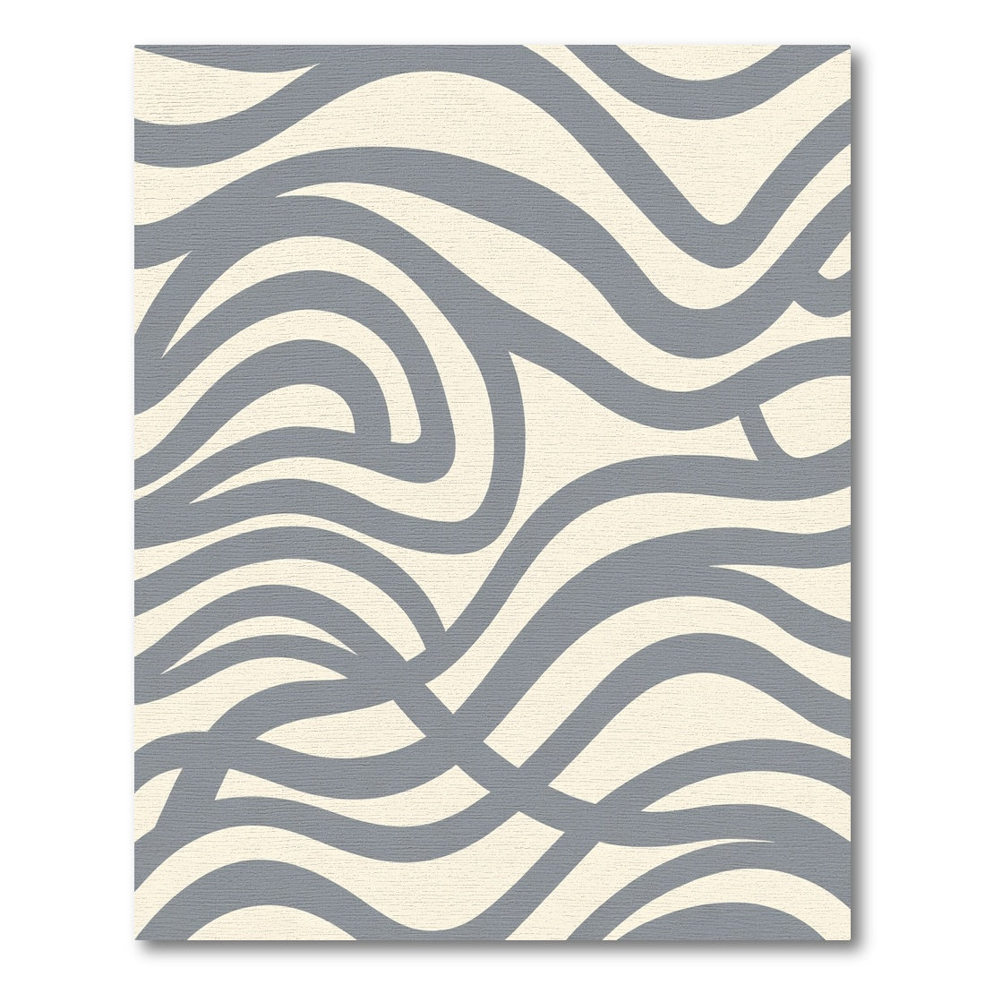 Cool Gray Swirling Lines Rug