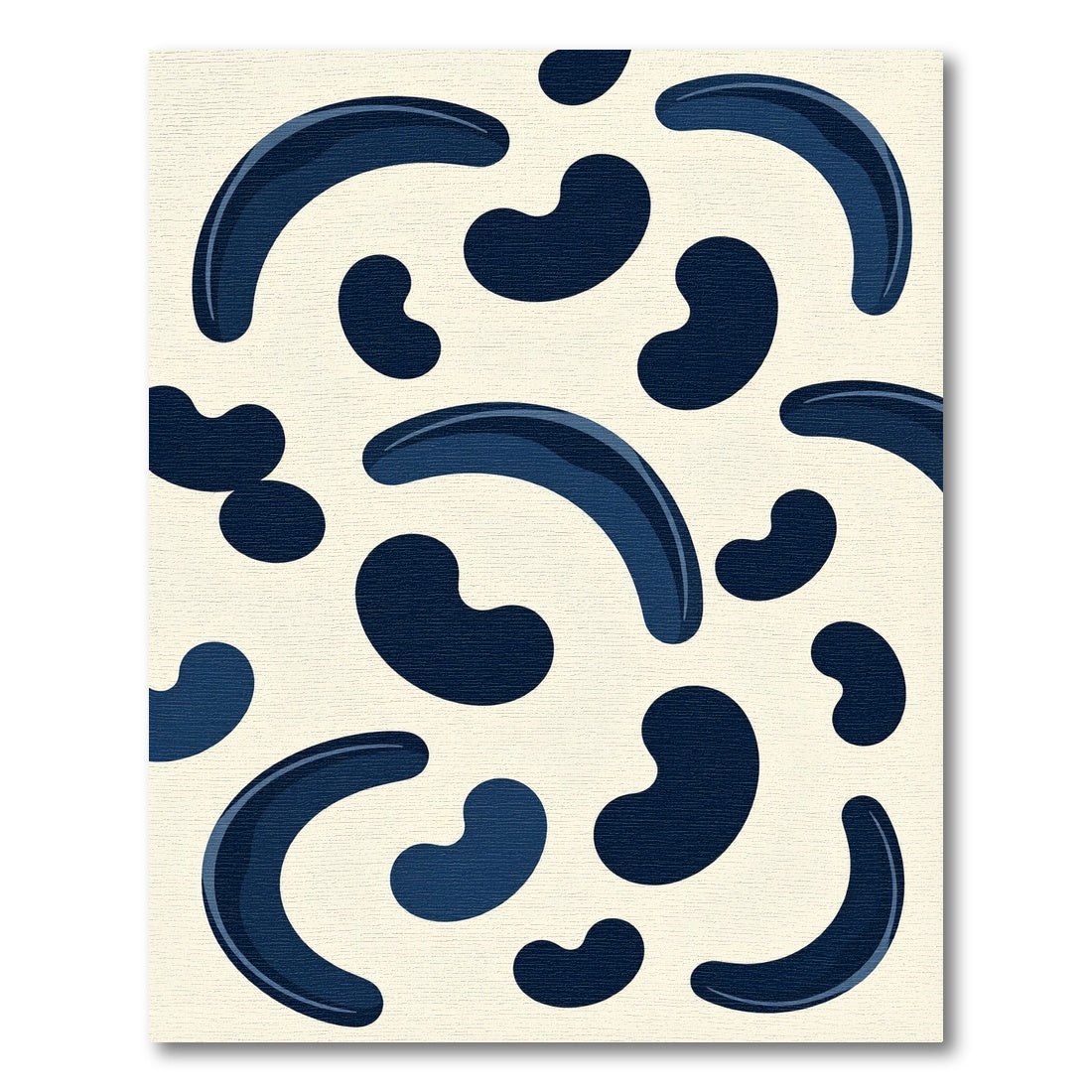 Navy Abstract Organic Harmony Rug