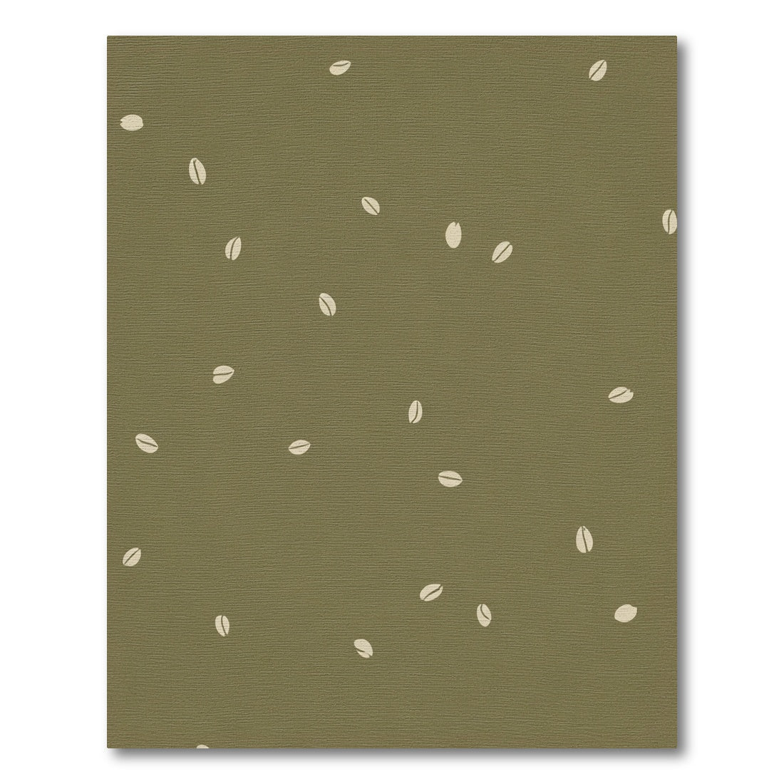 Olive Tan Falling Petal Scatter Rug