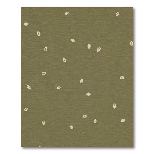 Olive Tan Falling Petal Scatter Rug