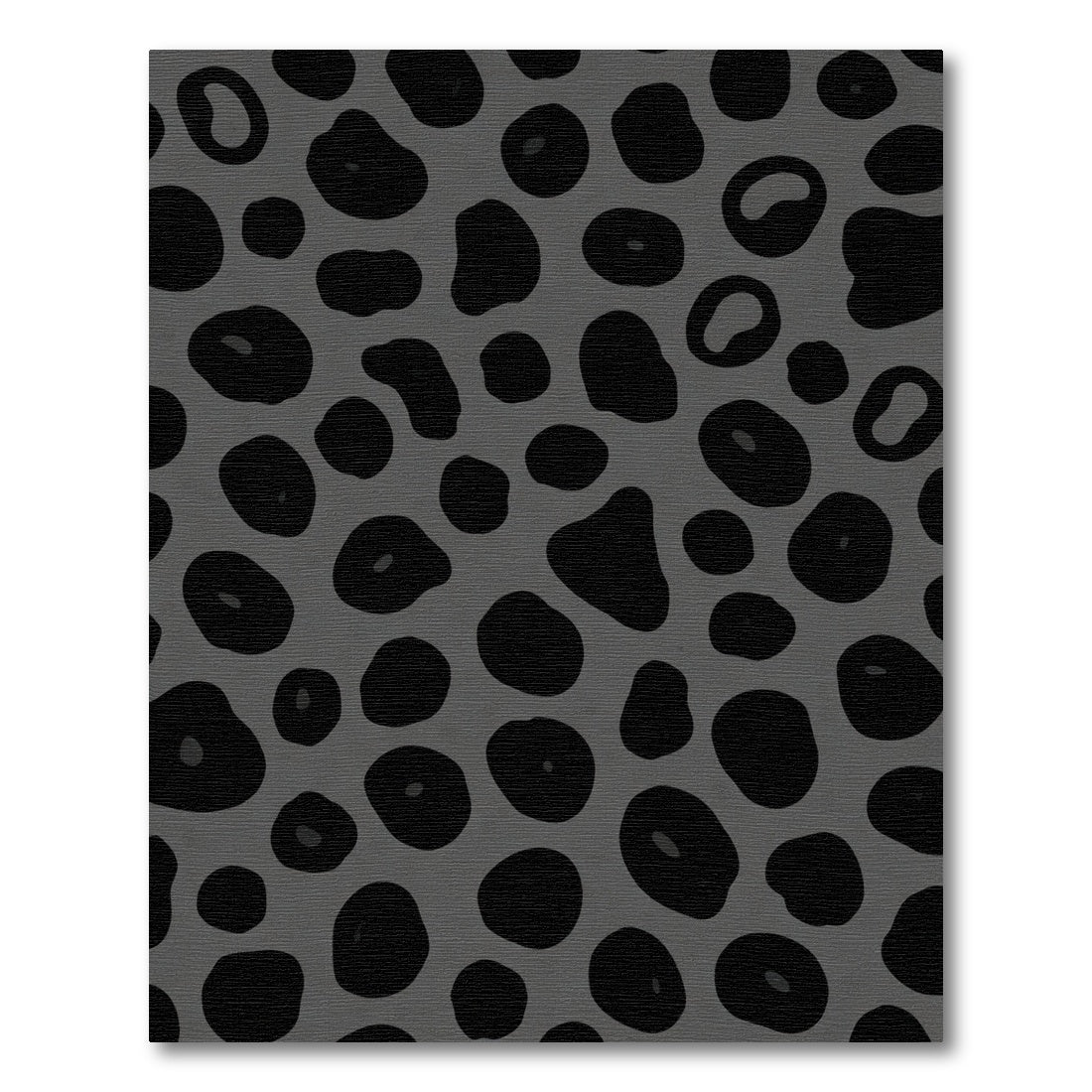 Dark Gray Organic Spots Rug