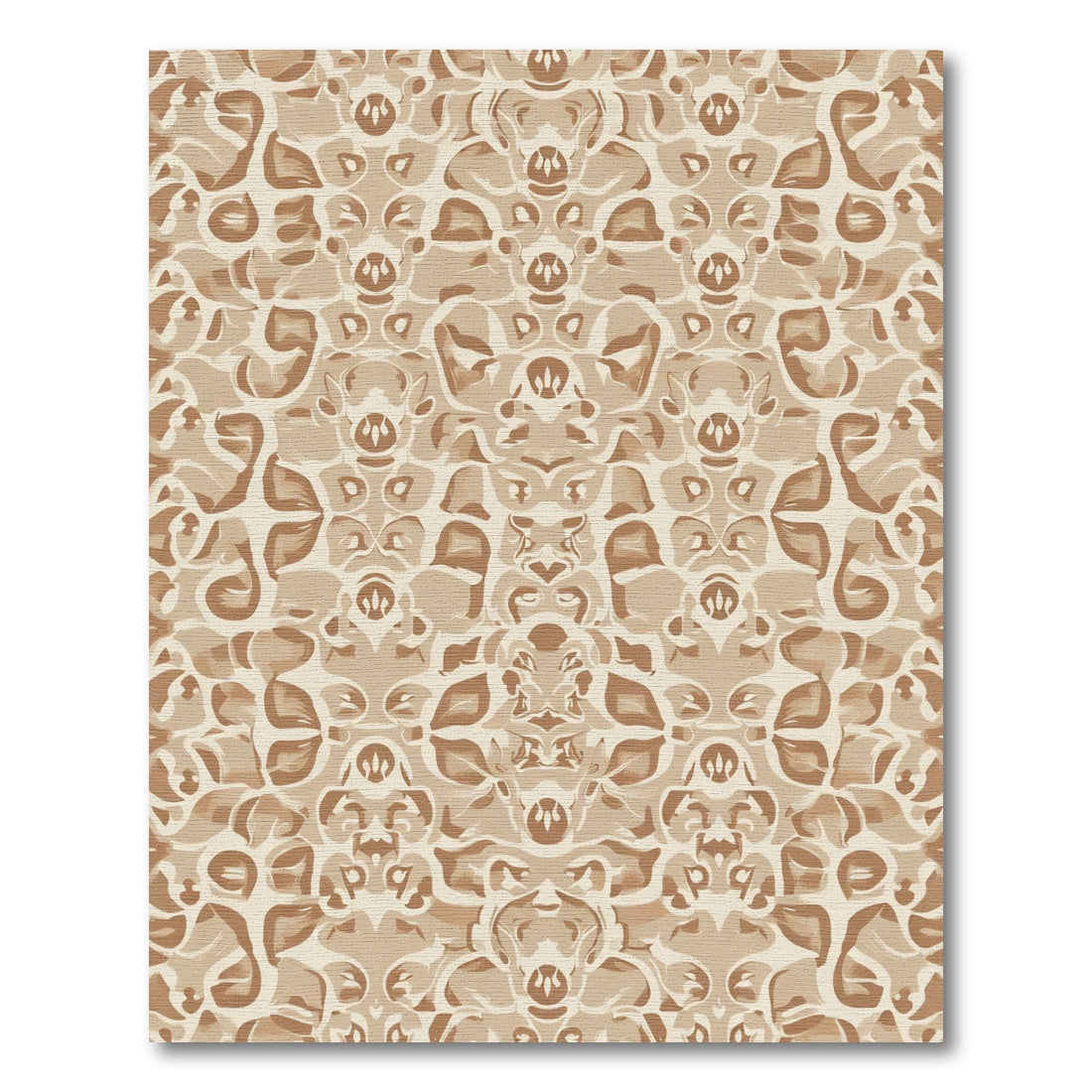 Earthy Tones Organic Floral Repeat Rug