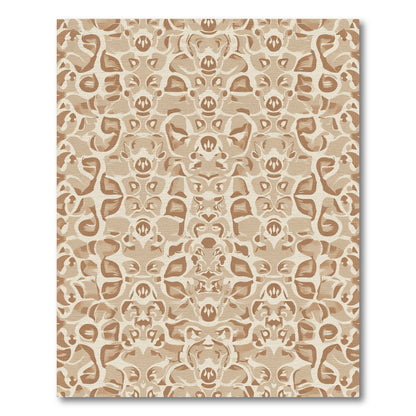 Earthy Tones Organic Floral Repeat Rug