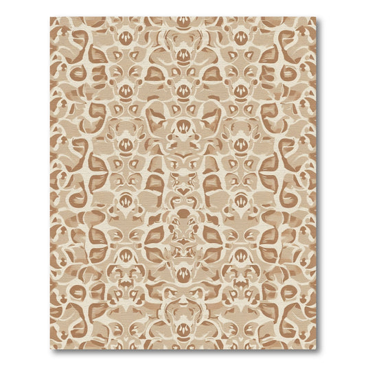 Earthy Tones Organic Floral Repeat Rug