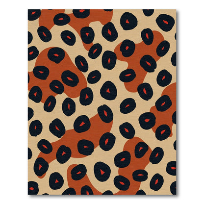 Modern Earthy Leopard Spots Rug