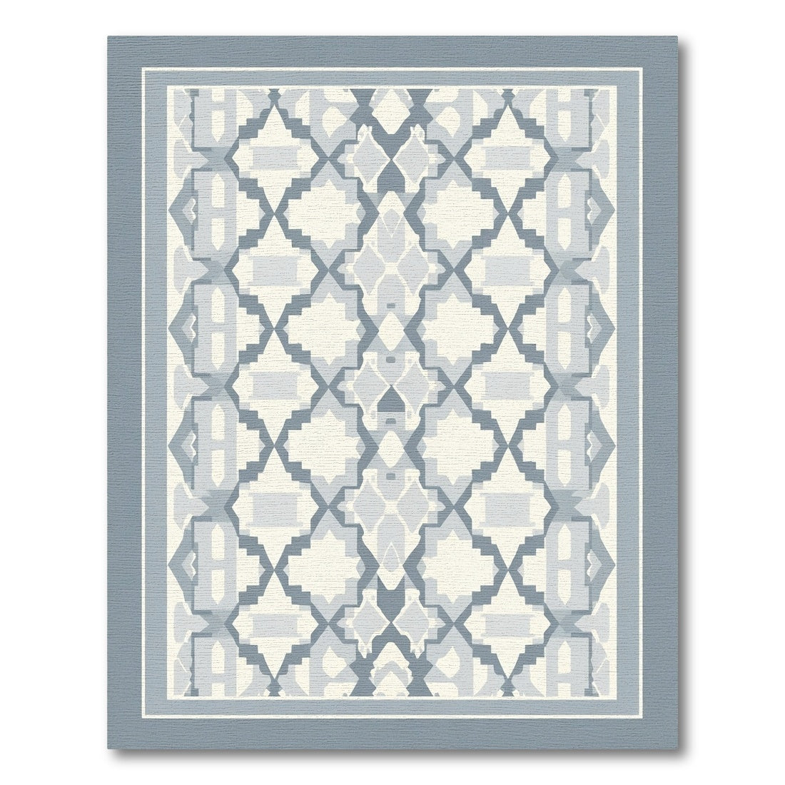 Pale Gray Geometric Archway Arrangement Rug