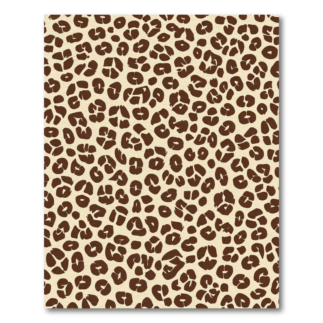 Cream Brown Spotted Animal Rug