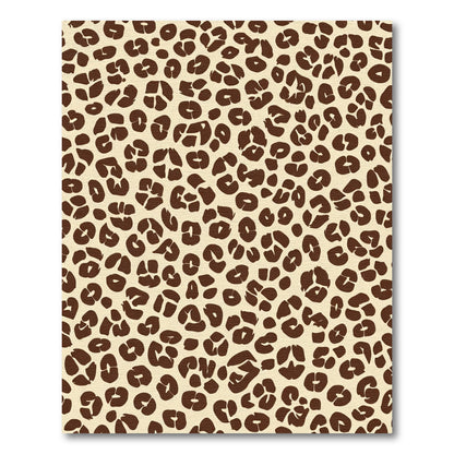 Cream Brown Spotted Animal Rug