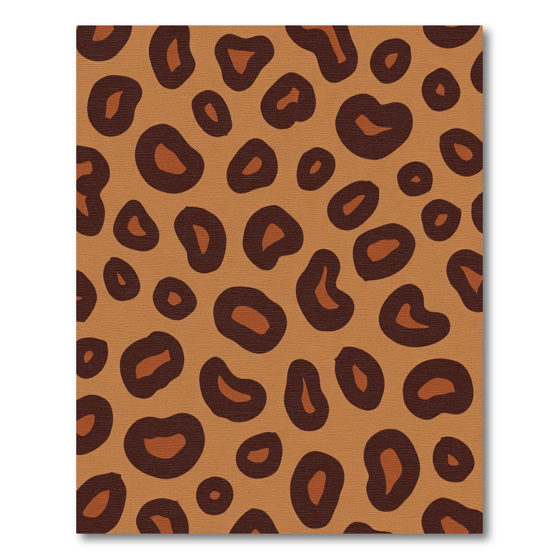 Rich Brown Black Leopard Spots Rug