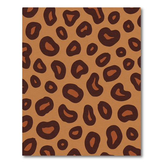 Rich Brown Black Leopard Spots Rug