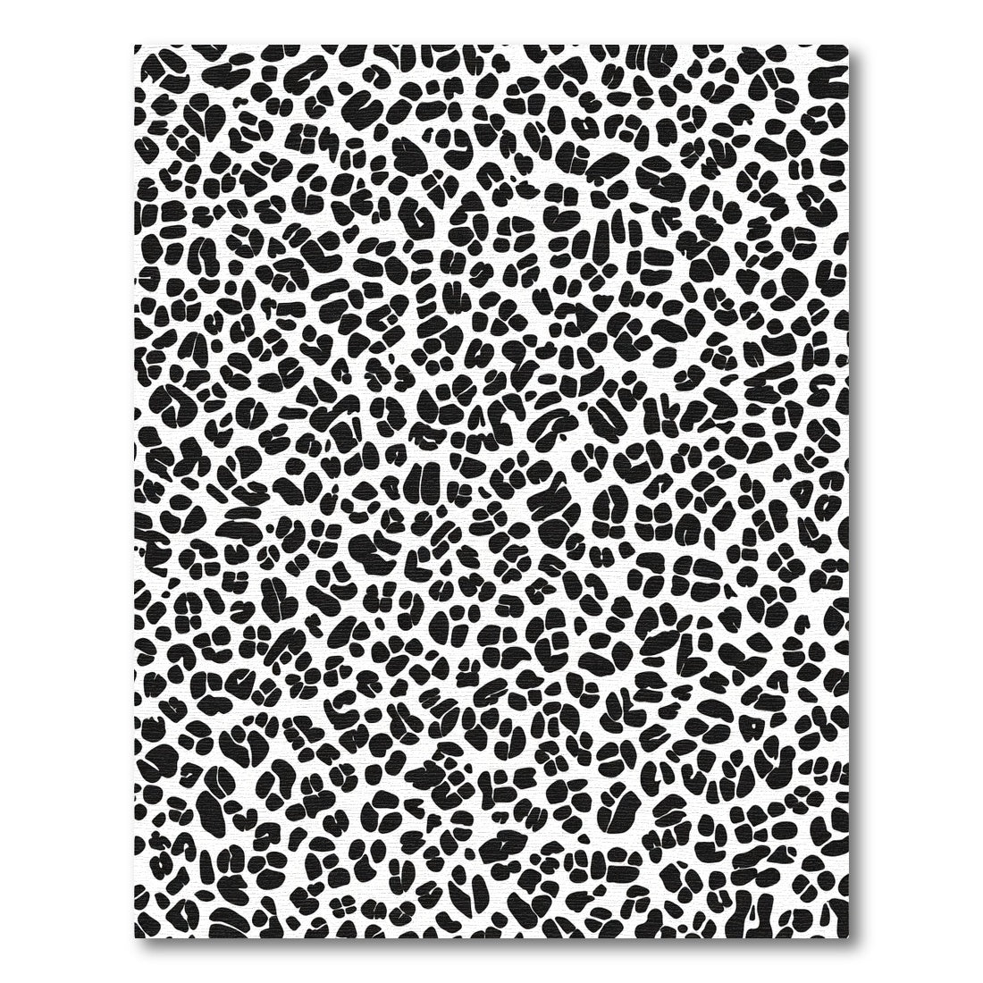 Classic Black White Animal Spots Rug
