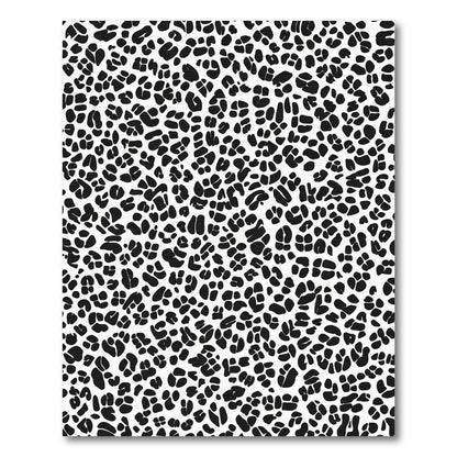 Classic Black White Animal Spots Rug