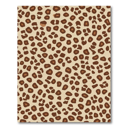 Bold Brown Leopard Spots Rug