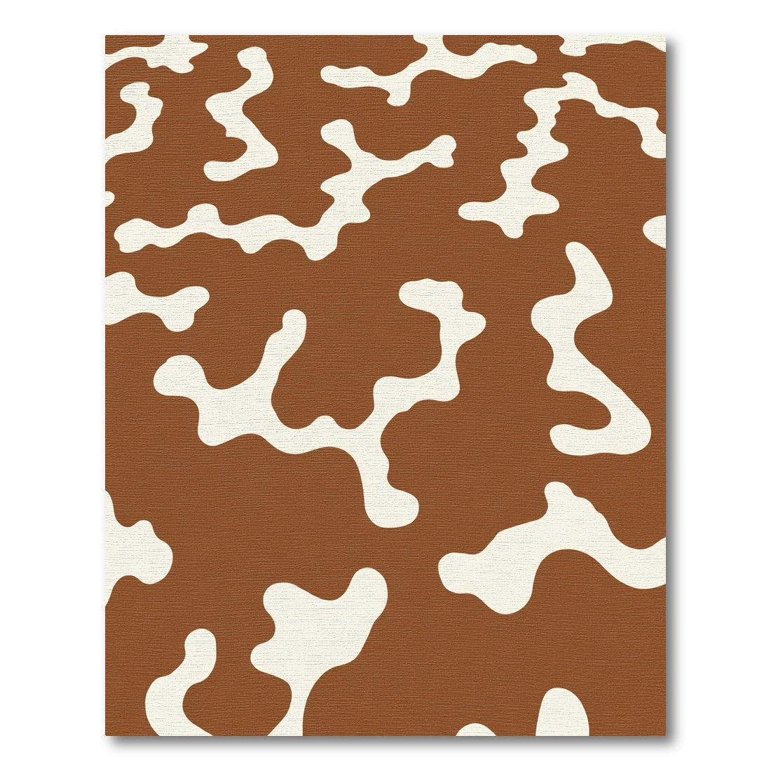Brown Cream Organic Spot Rug