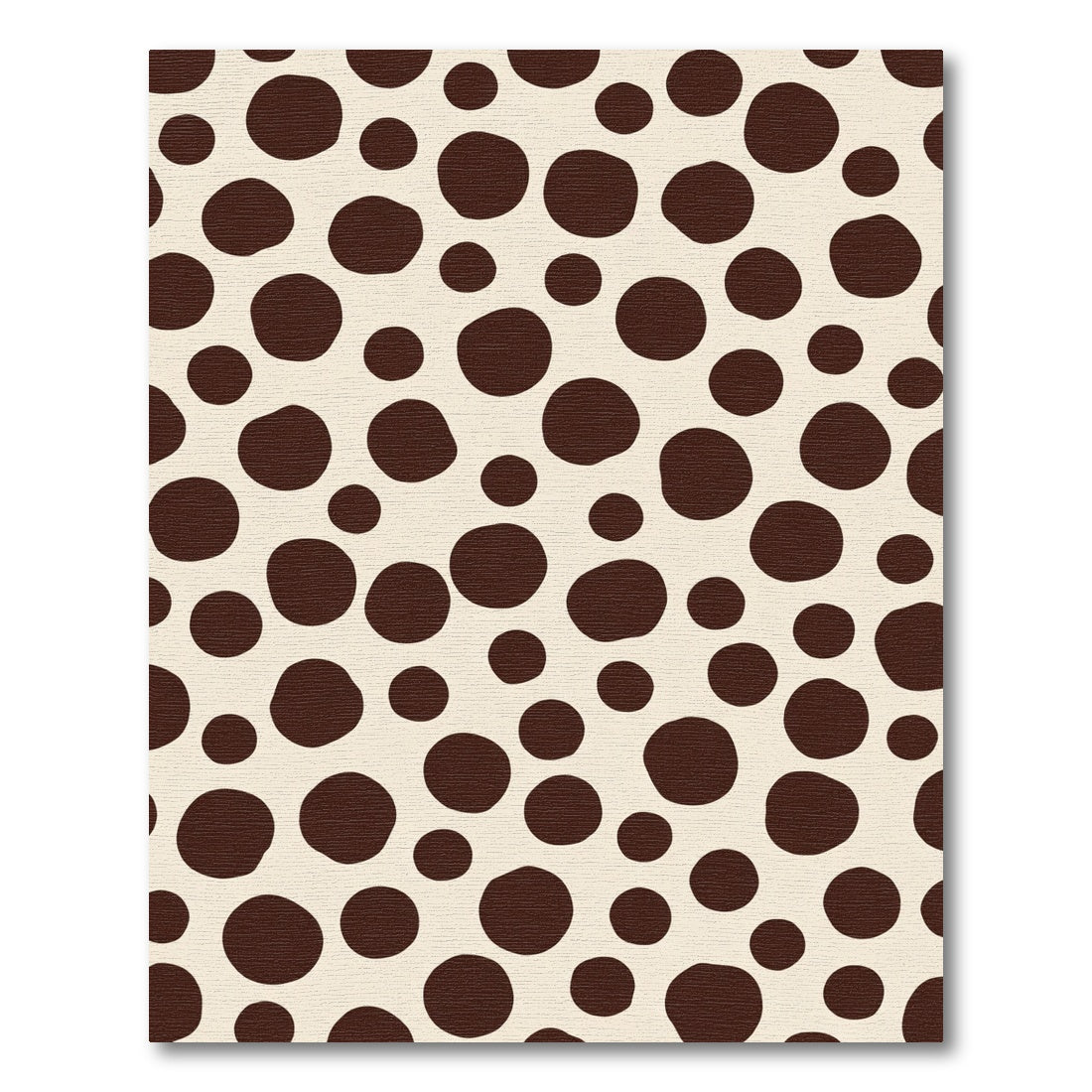 Brown Spotted Ivory Scatter Rug