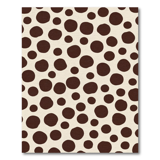 Brown Spotted Ivory Scatter Rug