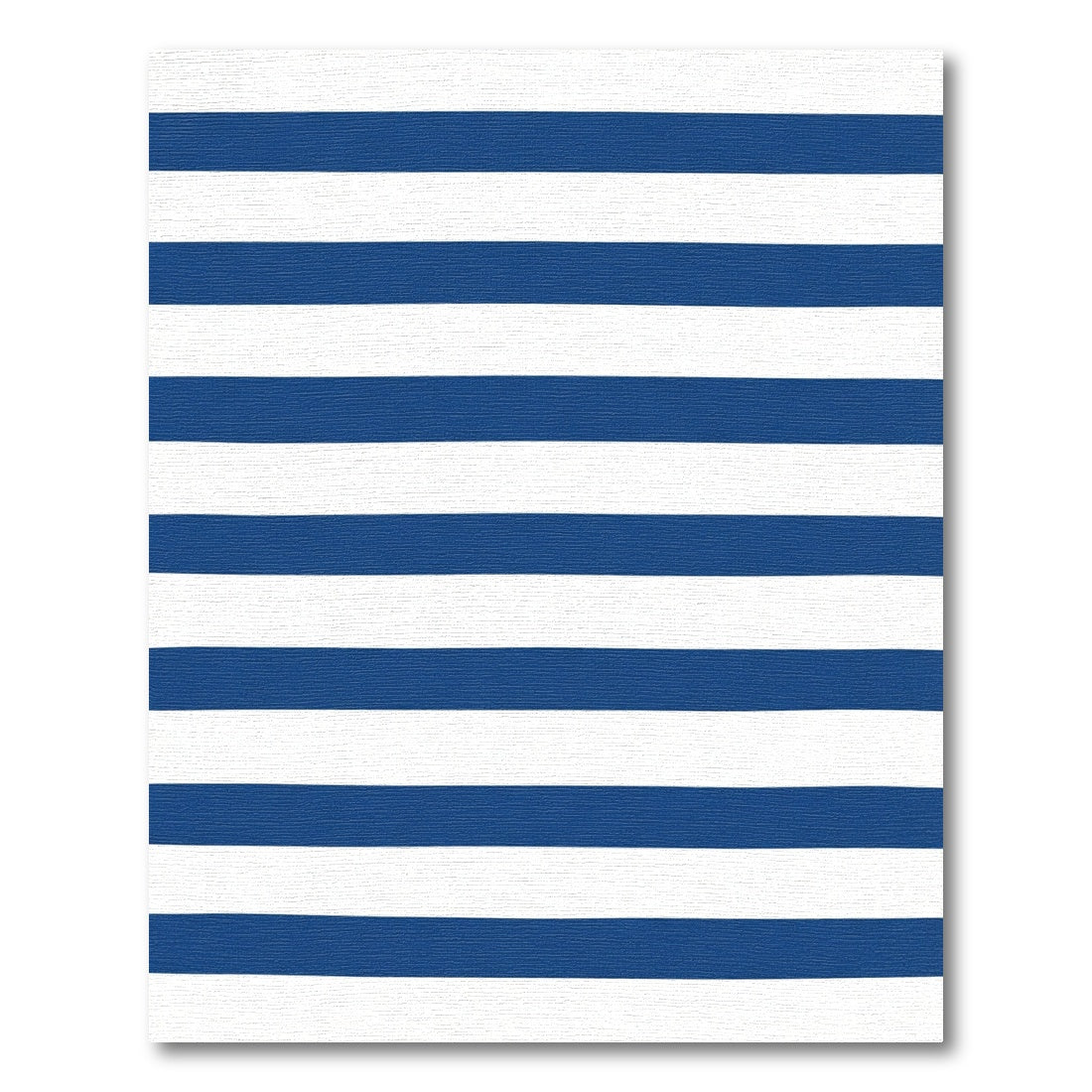 Bold Navy White Horizontal Lines Rug