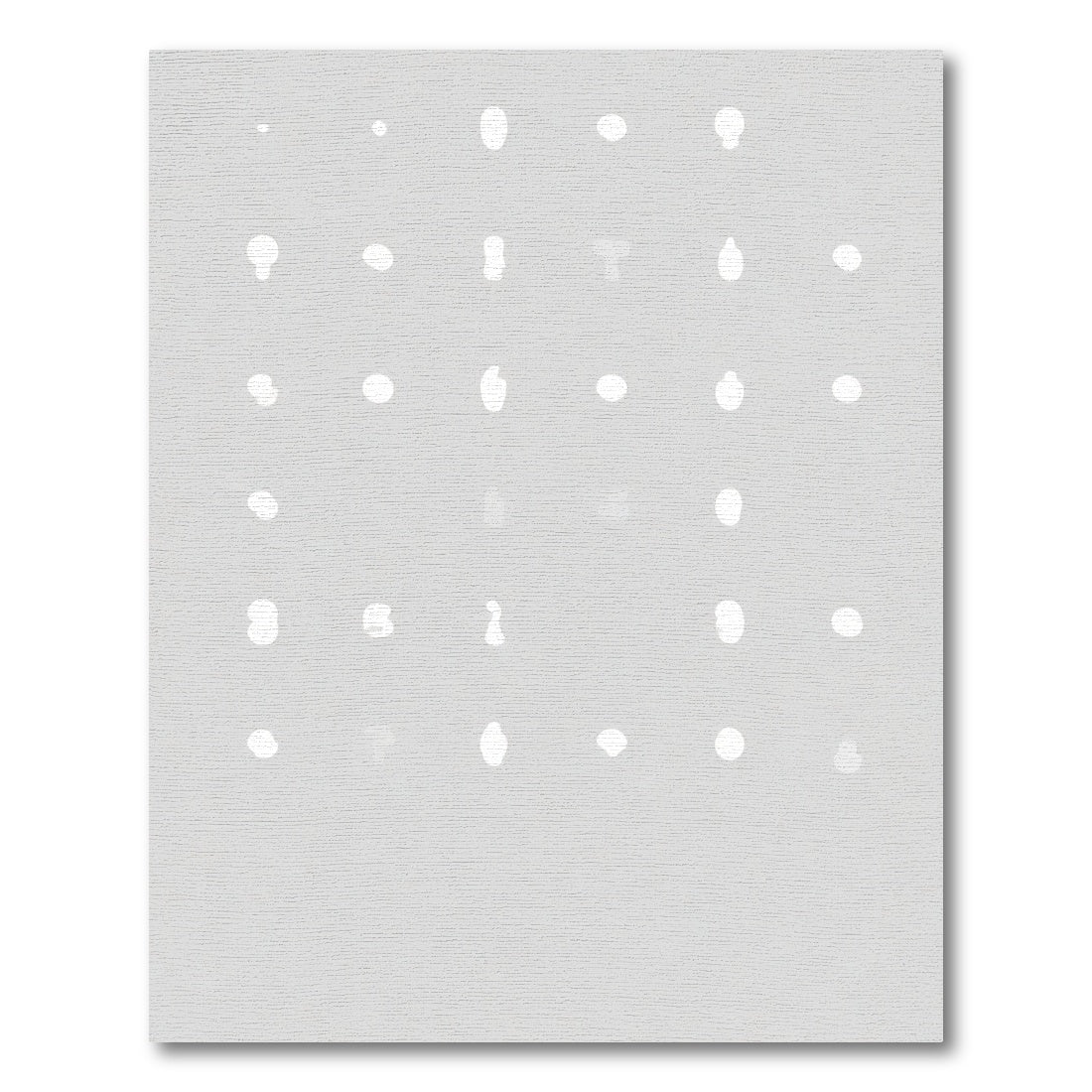 Soft Gray Amorphous Blob Collection Rug