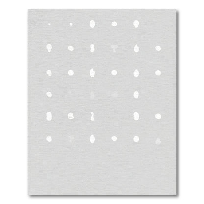Soft Gray Amorphous Blob Collection Rug