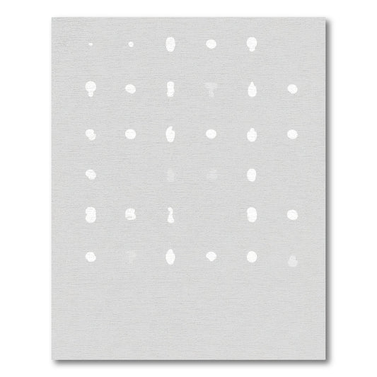 Soft Gray Amorphous Blob Collection Rug