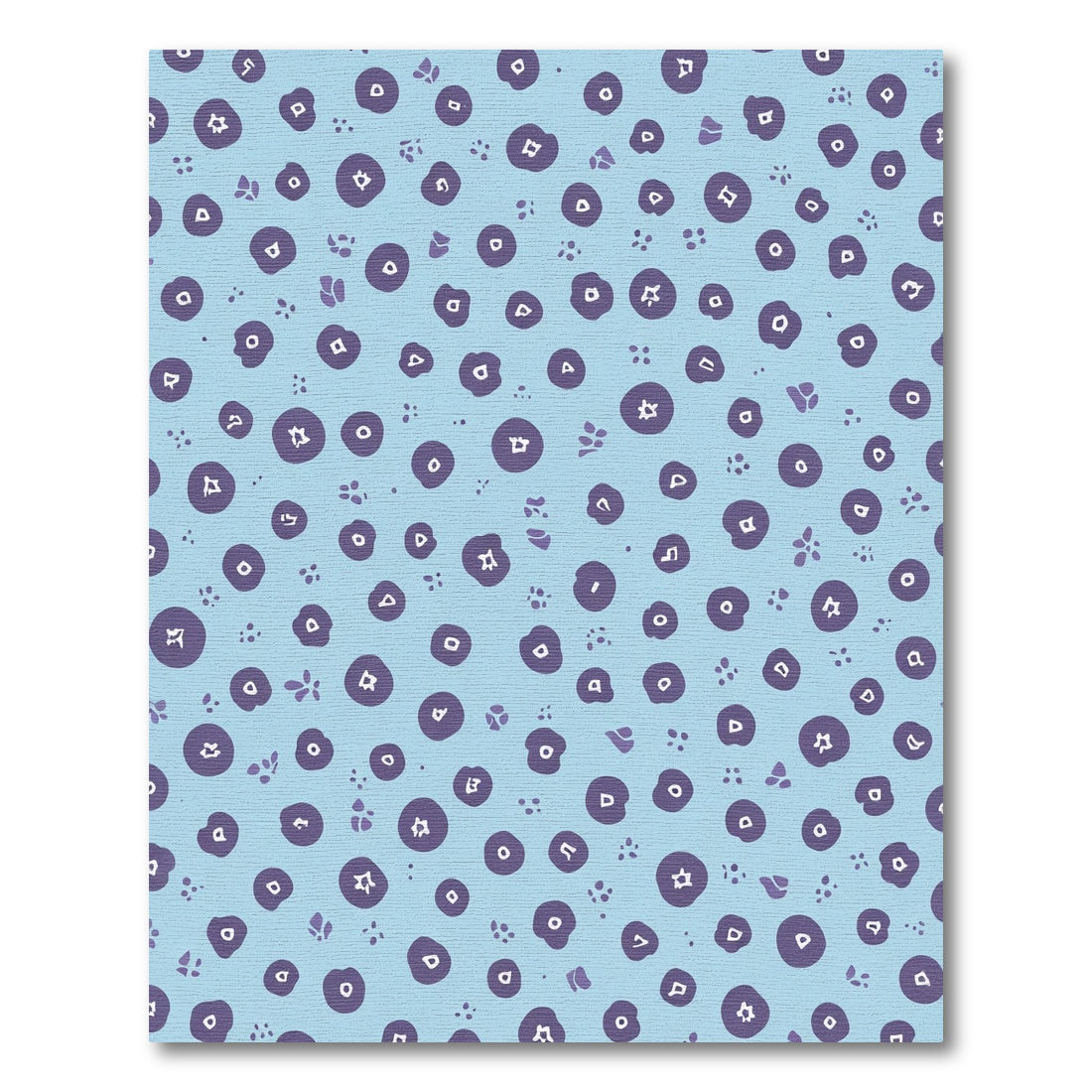 Periwinkle Blue Purple Scattered Circles Rug
