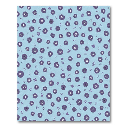 Periwinkle Blue Purple Scattered Circles Rug