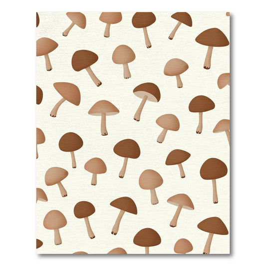 Whimsical Mushroom Scatter Pattern Rug