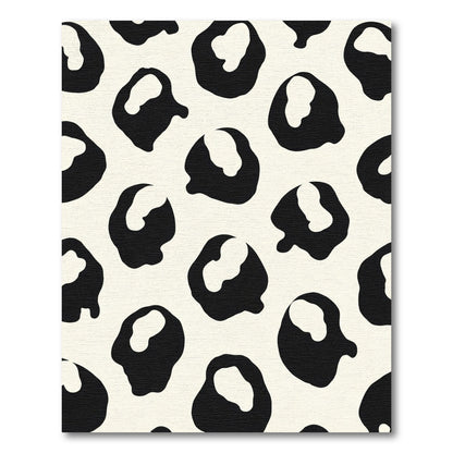 Black Cream Organic Blotches Rug