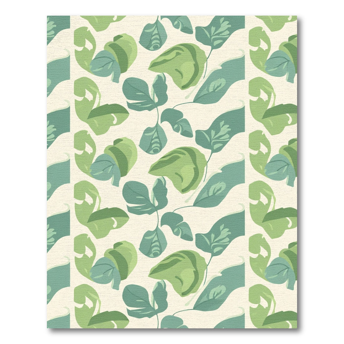 Verdant Green Leafy Arrangement Rug