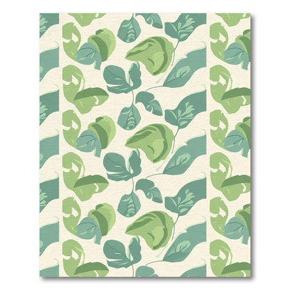 Verdant Green Leafy Arrangement Rug
