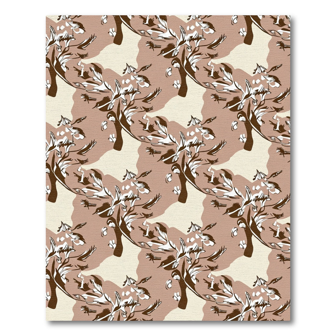Sepia Tone Abstract Tree Birds Rug