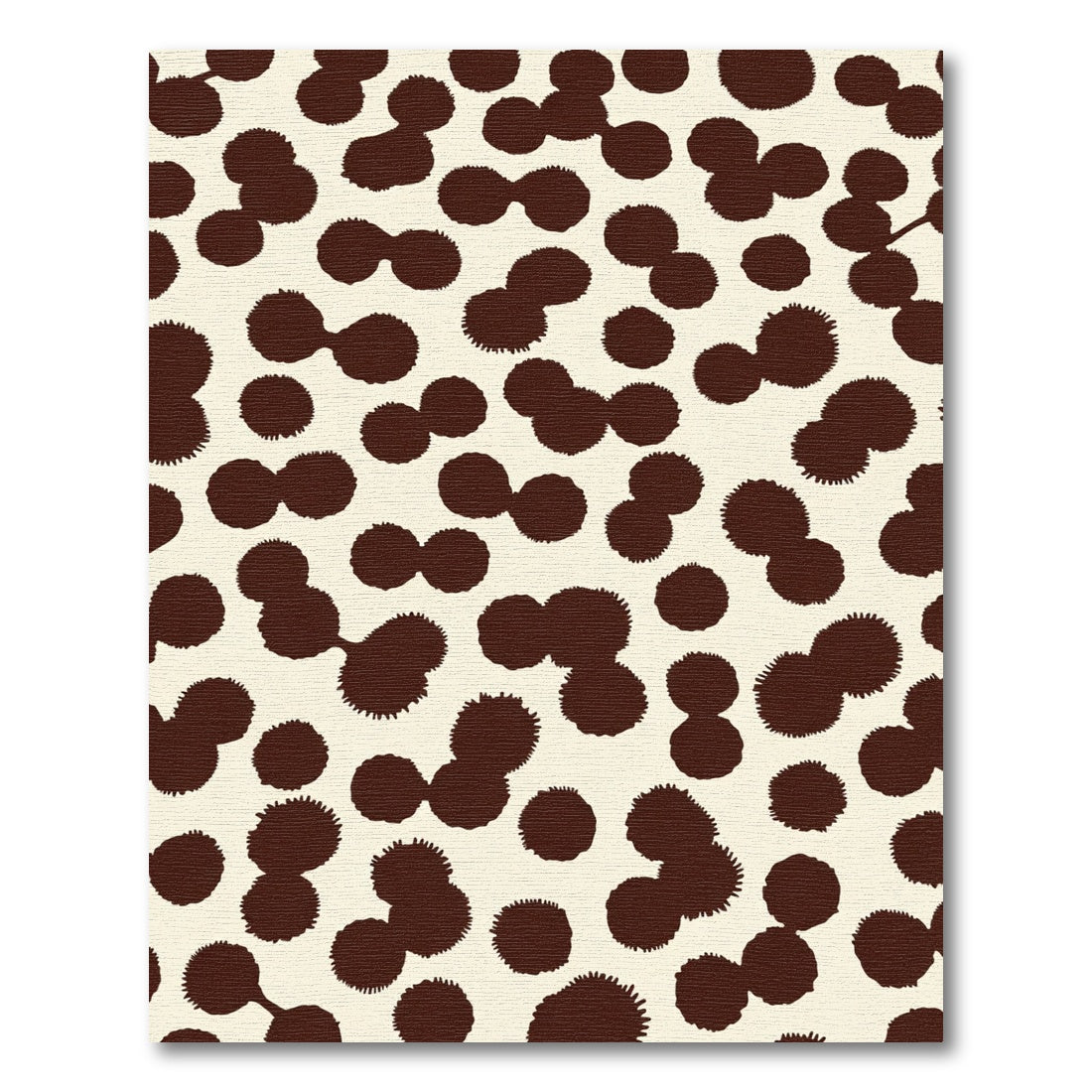 Brown Spots Organic Abstract Rug