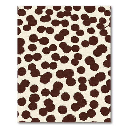 Brown Spots Organic Abstract Rug