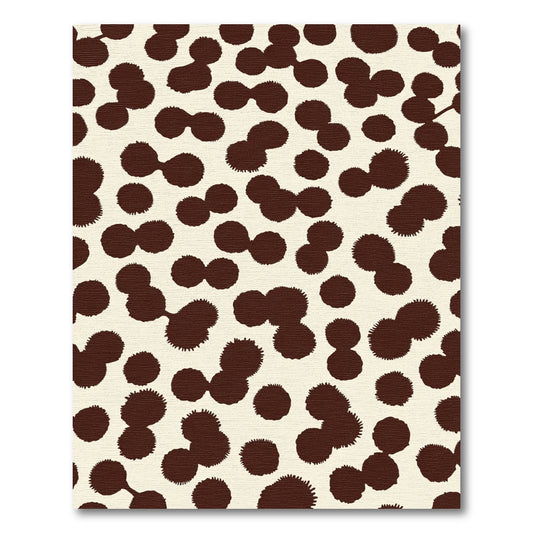 Brown Spots Organic Abstract Rug