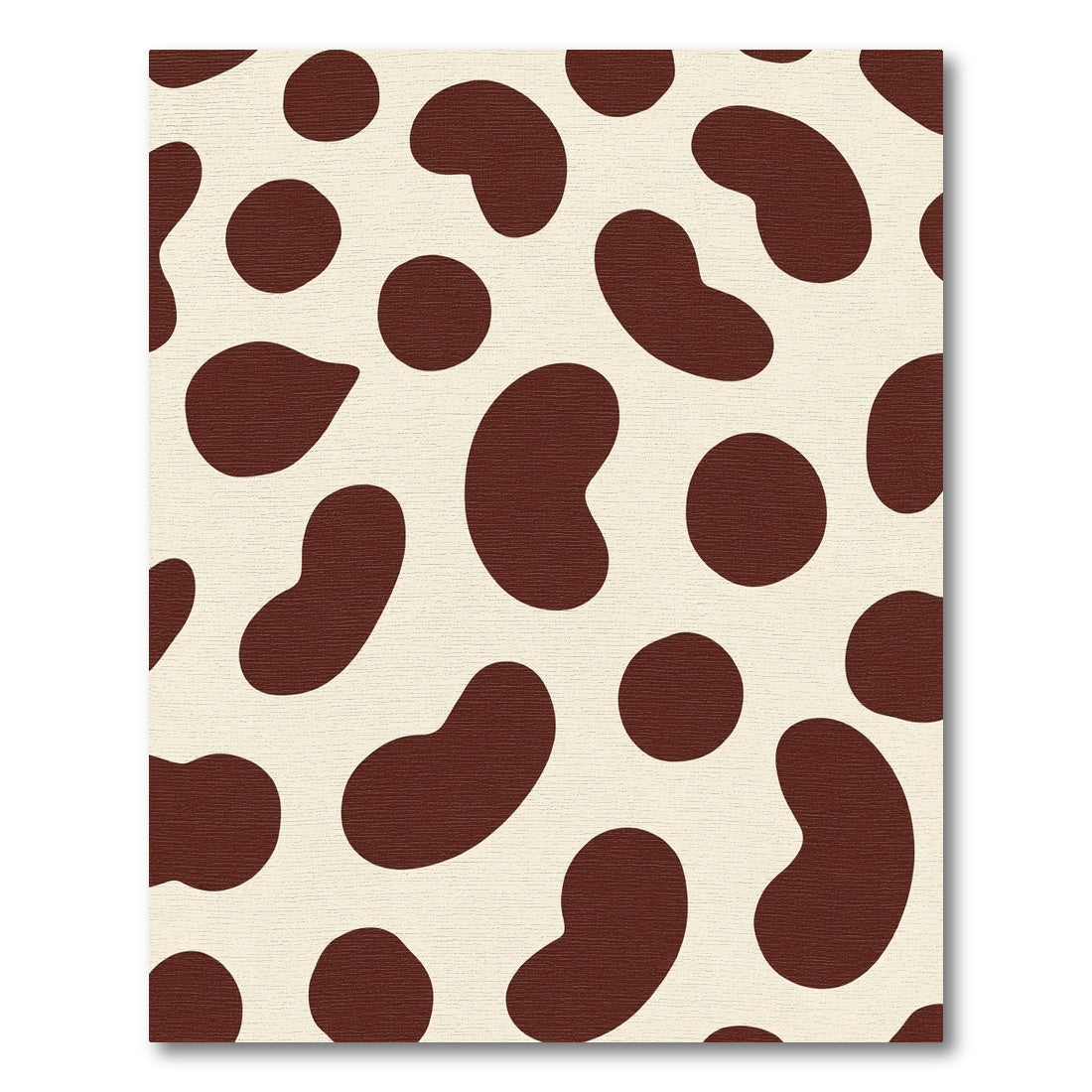 Brown Cream Spotty Irregular Shapes Rug