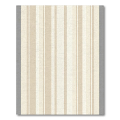 Neutral Cream Vertical Stripe Rug