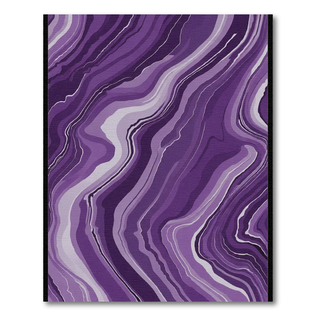 Amethyst Agate Swirl Ribbon Rug
