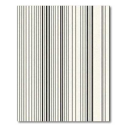 Bold Black Striped Cream Rug