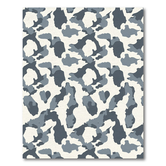 Urban Camouflage Abstract Blocks Rug