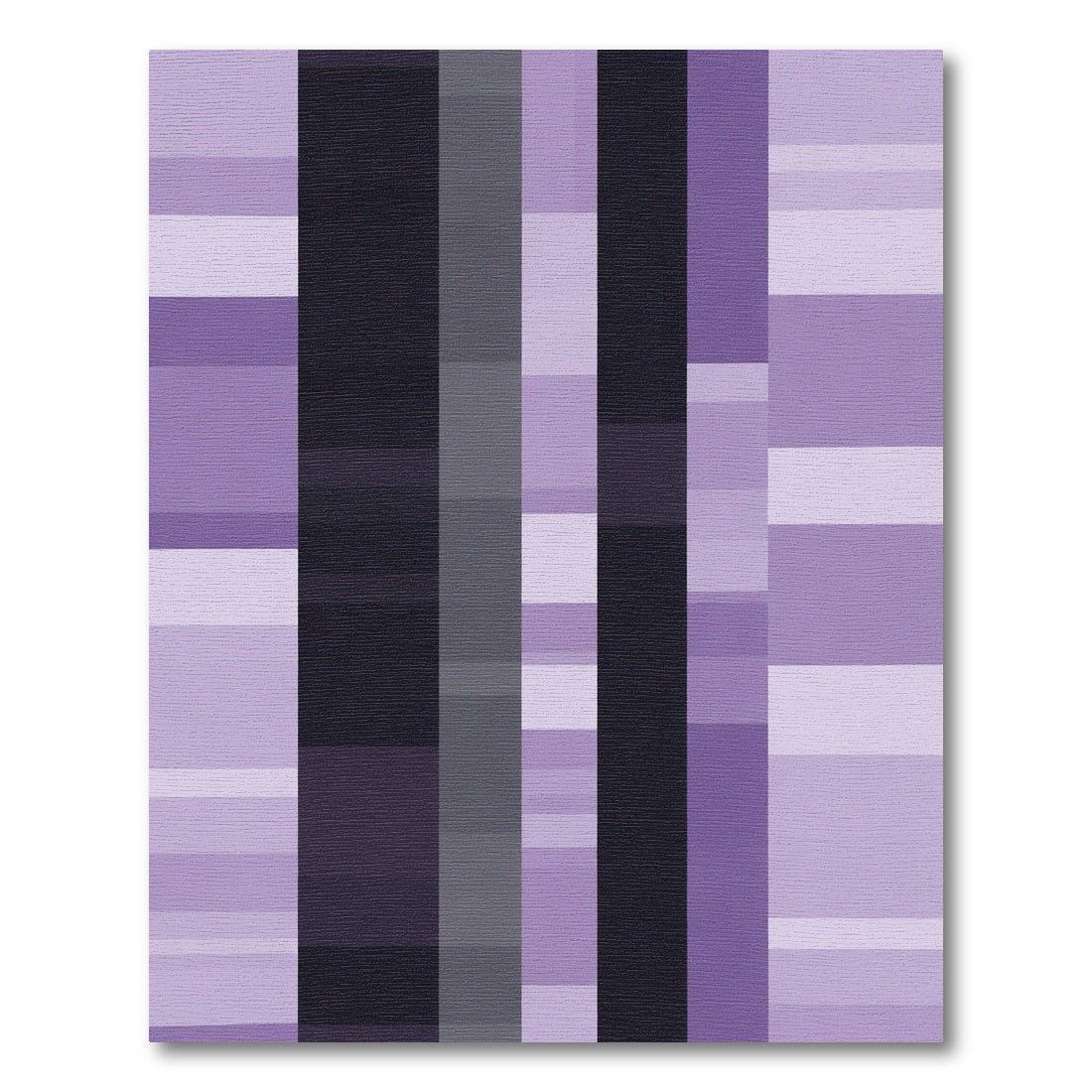 Amethyst Geometric Tonal Stripes Rug