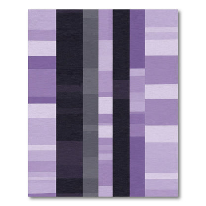 Amethyst Geometric Tonal Stripes Rug