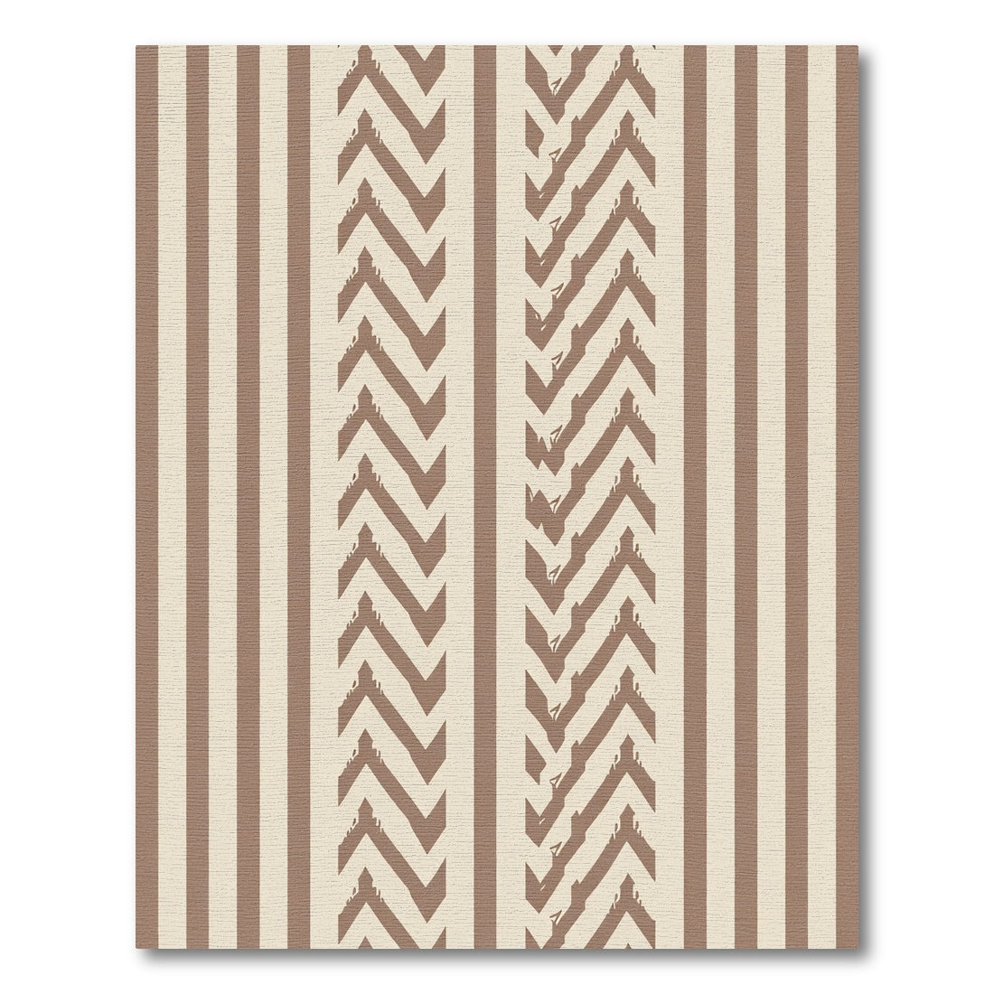 Earthy Stripe Arrow Composition Rug