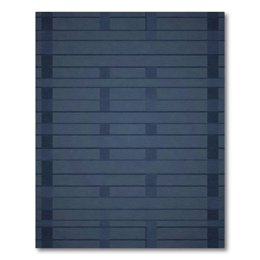 Deep Blue Intersecting Lines Rug