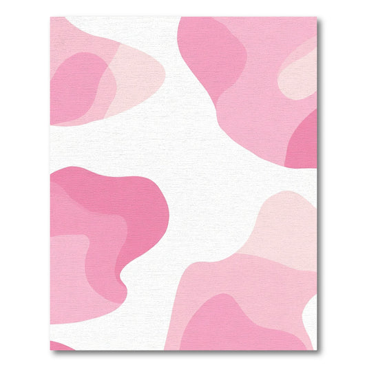 Pink Abstract Blob Gradient Rug