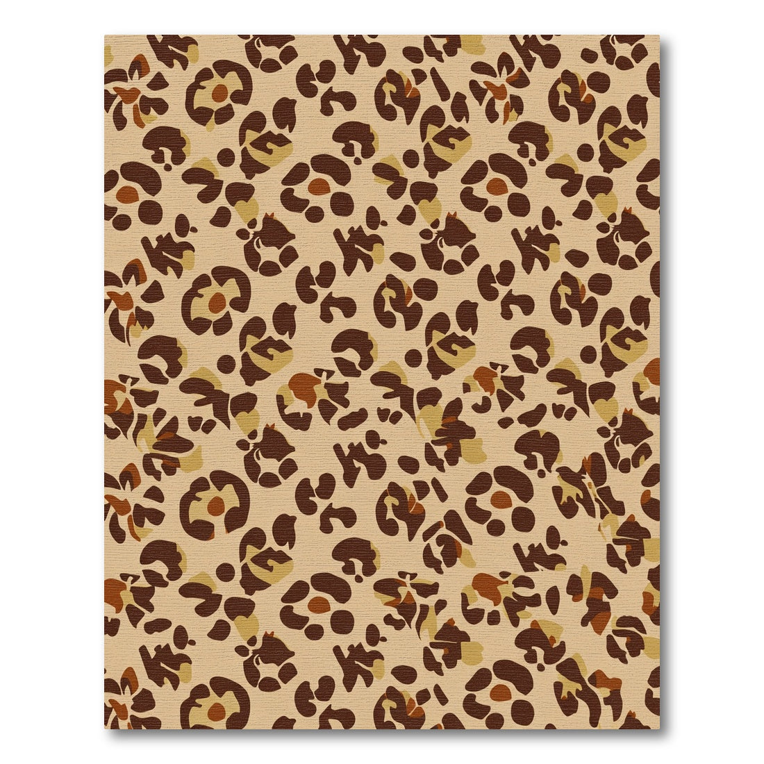 Taupe Leopard Spots Classic Arrangement Rug